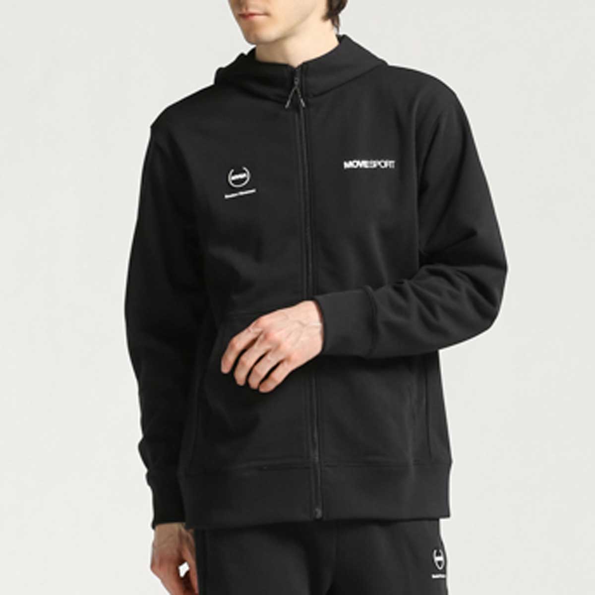 メンズ FRENCH TERRY フードロゴ フルジップフーディー