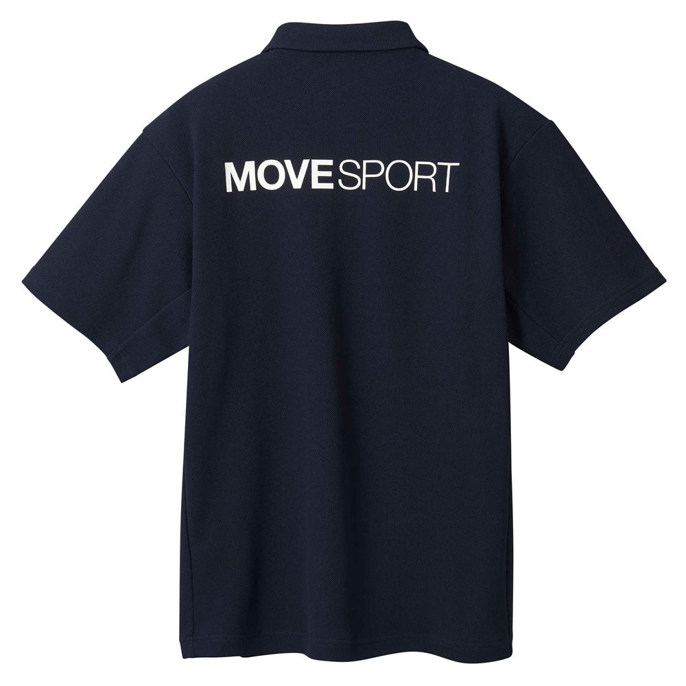 SUNSCREEN 鬼鹿の子 バックロゴ ポロシャツ