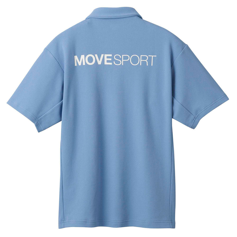 SUNSCREEN 鬼鹿の子 バックロゴ ポロシャツ