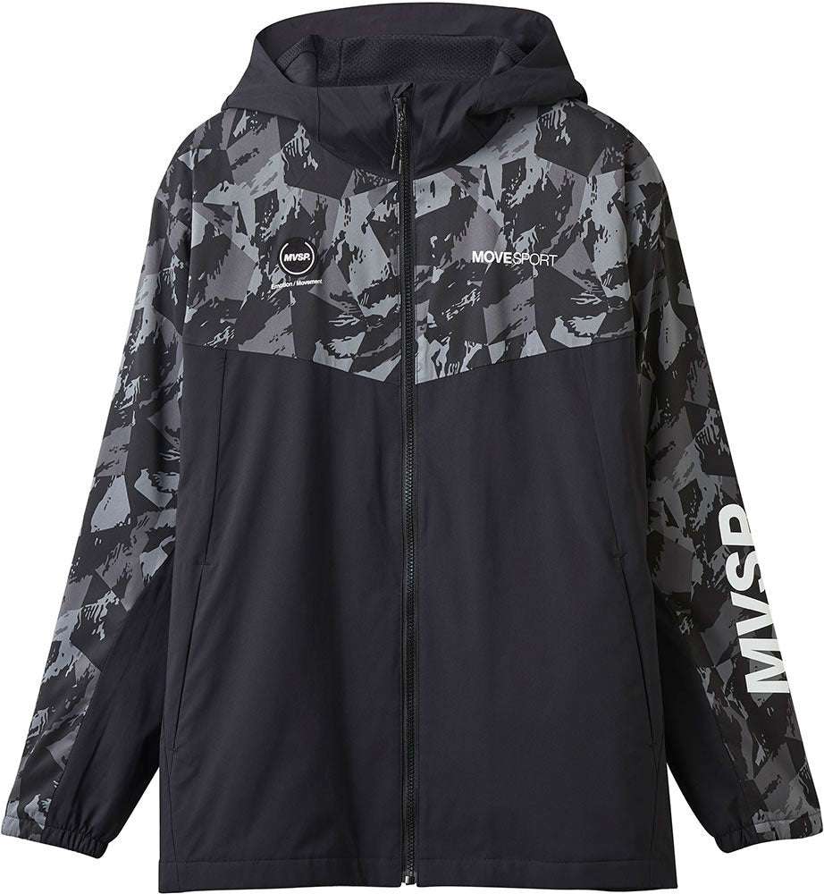 メンズ HEATNAVI 総柄グラフィック スリーブロゴ フルジップフーディー 上下セット