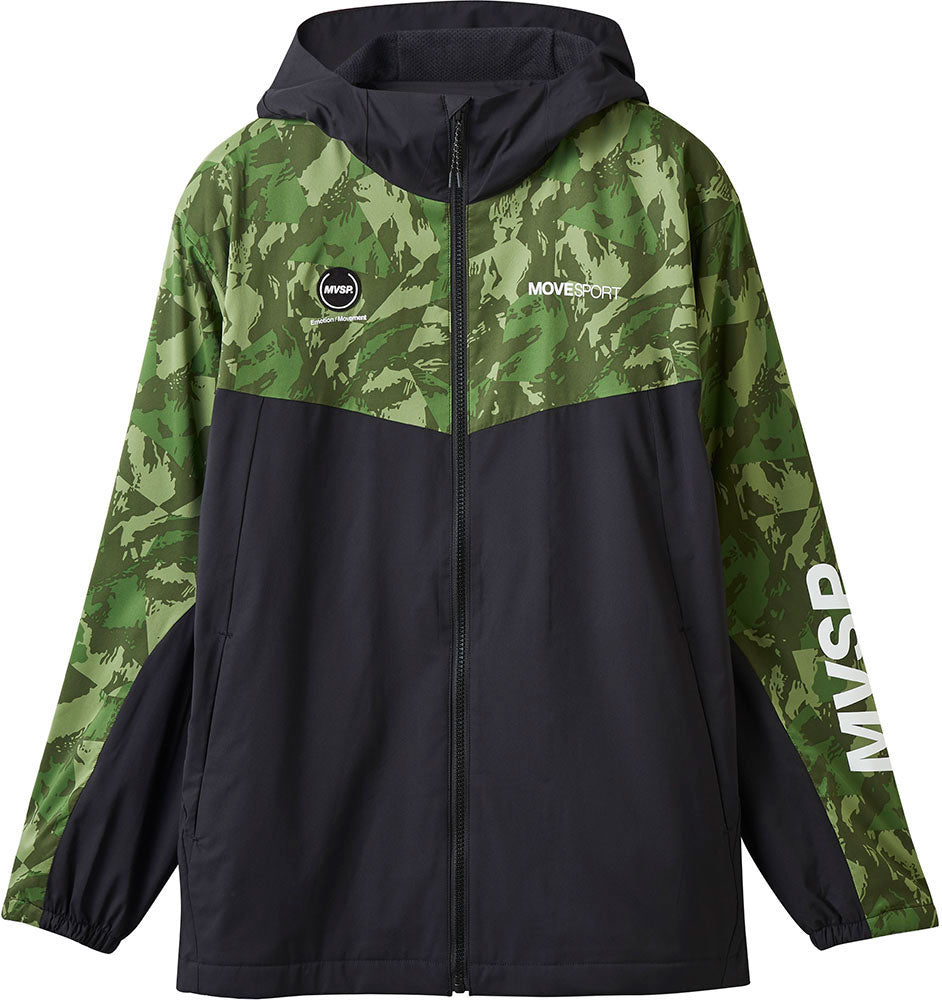 メンズ HEATNAVI 総柄グラフィック スリーブロゴ フルジップフーディー 上下セット