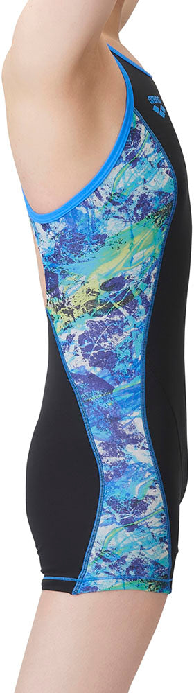 Women's competitive swimming training swimsuit, tough mid-length spats, for swimming practice