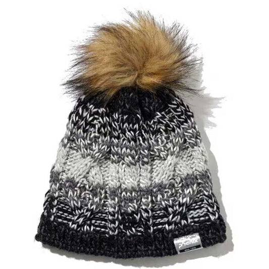 PHENIX Gradient Fur Beanie Junior Knit Hat Ski Snowboard