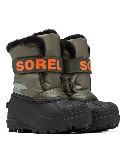 チルドレンズ スノーコマンダー ブーツ キッズ スノーブーツ 保温 マジックテープ 子供用