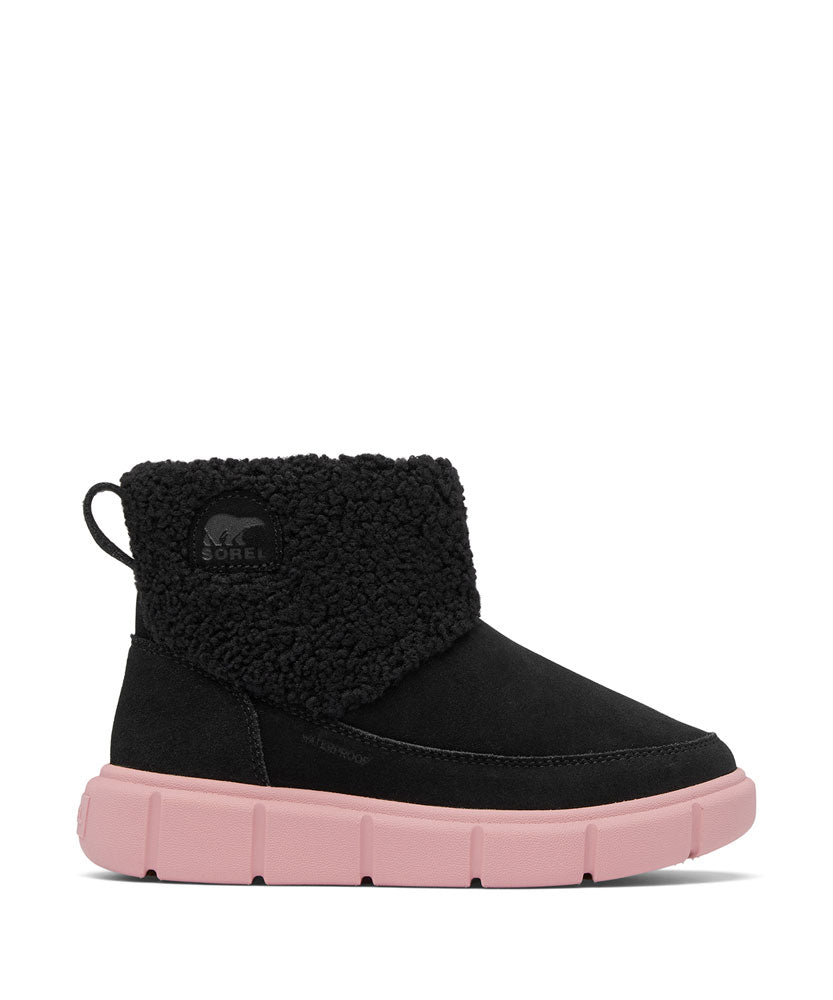 ジュニアスノーブーツ ユースソレルエクスプローラー3 スリッポンコージーウォータープルーフ