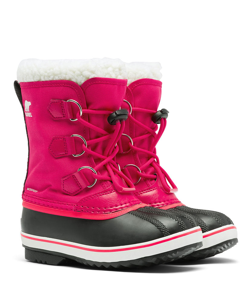 キッズ ジュニア ユートパックナイロン ウォータープルーフ スノーブーツ 子供用 冬靴