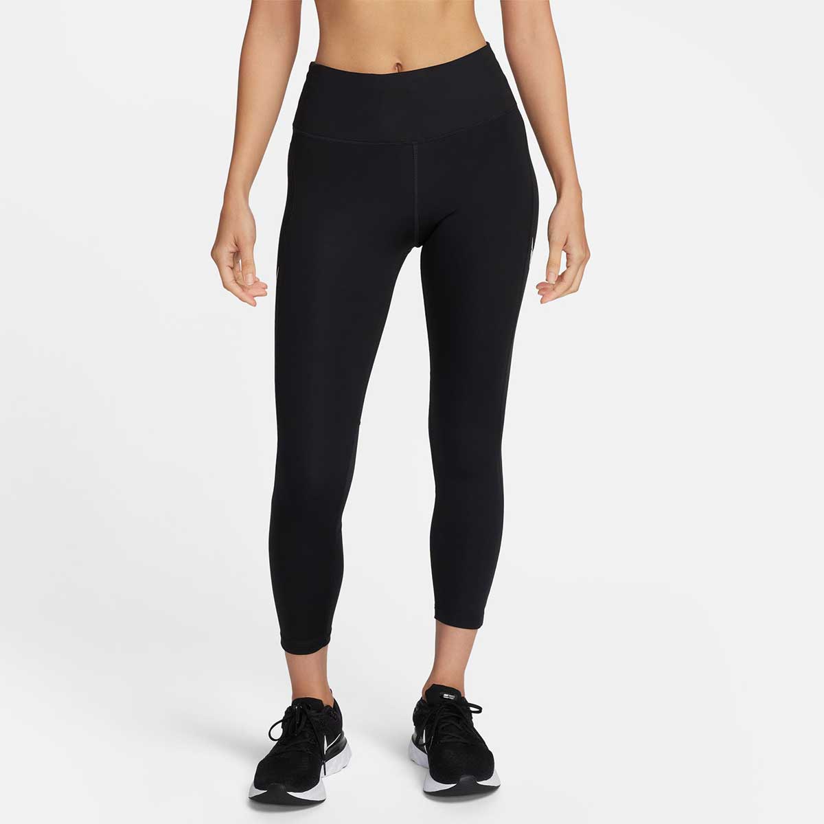 Women's Mid Rise 7/8 Running Leggings with Pockets Running Spats