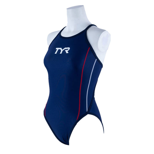 Junior Girls High Cut Flex Back Competition Training Swimsuit for Practice