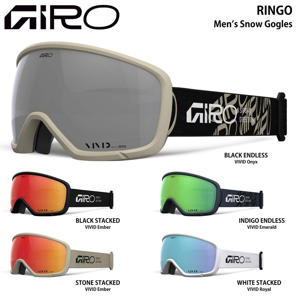 スノーゴーグル スキー スノーボード リンゴ メンズ レディース ユニセックス