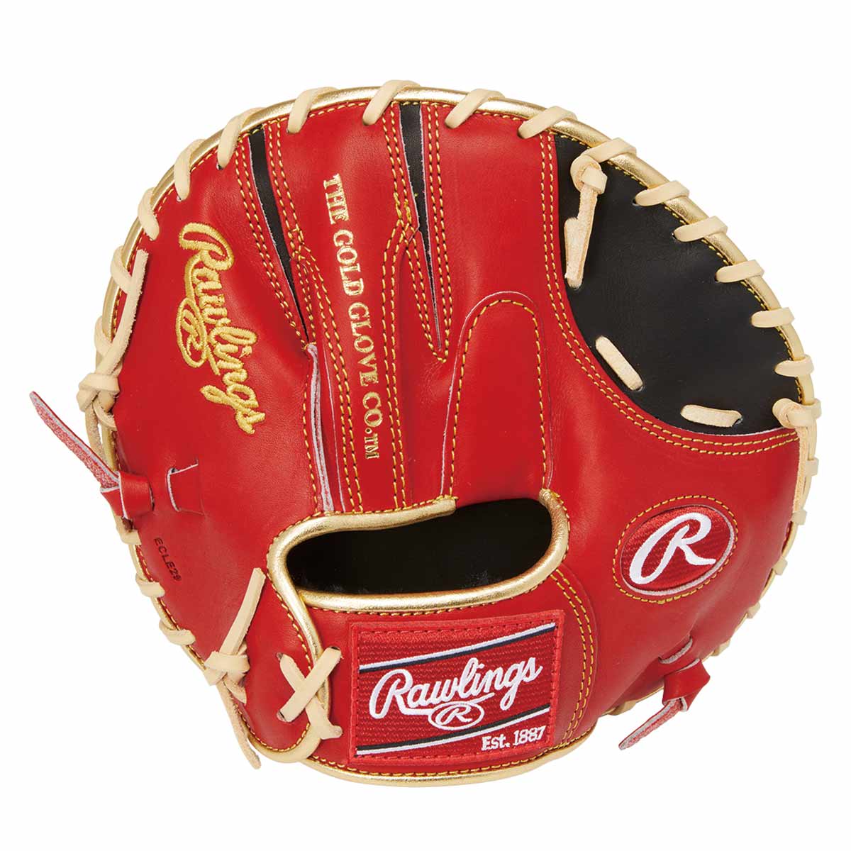 Rawlings Hardball Glove Hardball Gamer Training - Black/Scarlet