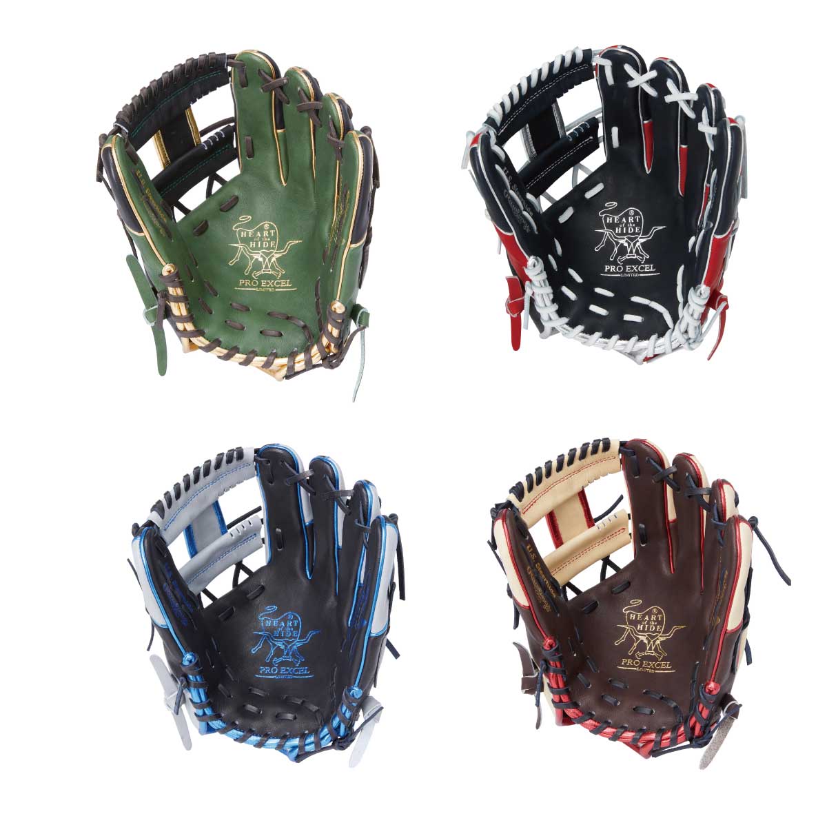 Soft baseball glove HOH PRO EXCEL Wizard #02 COLORS for infield use