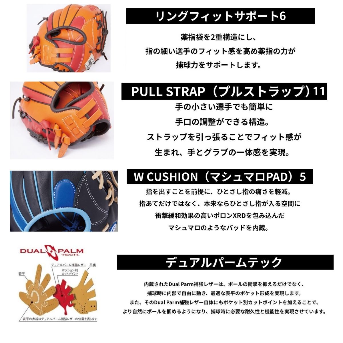 B品 ソフトボール グラブ 女子 内野手用 HOH DP COLORS レディース