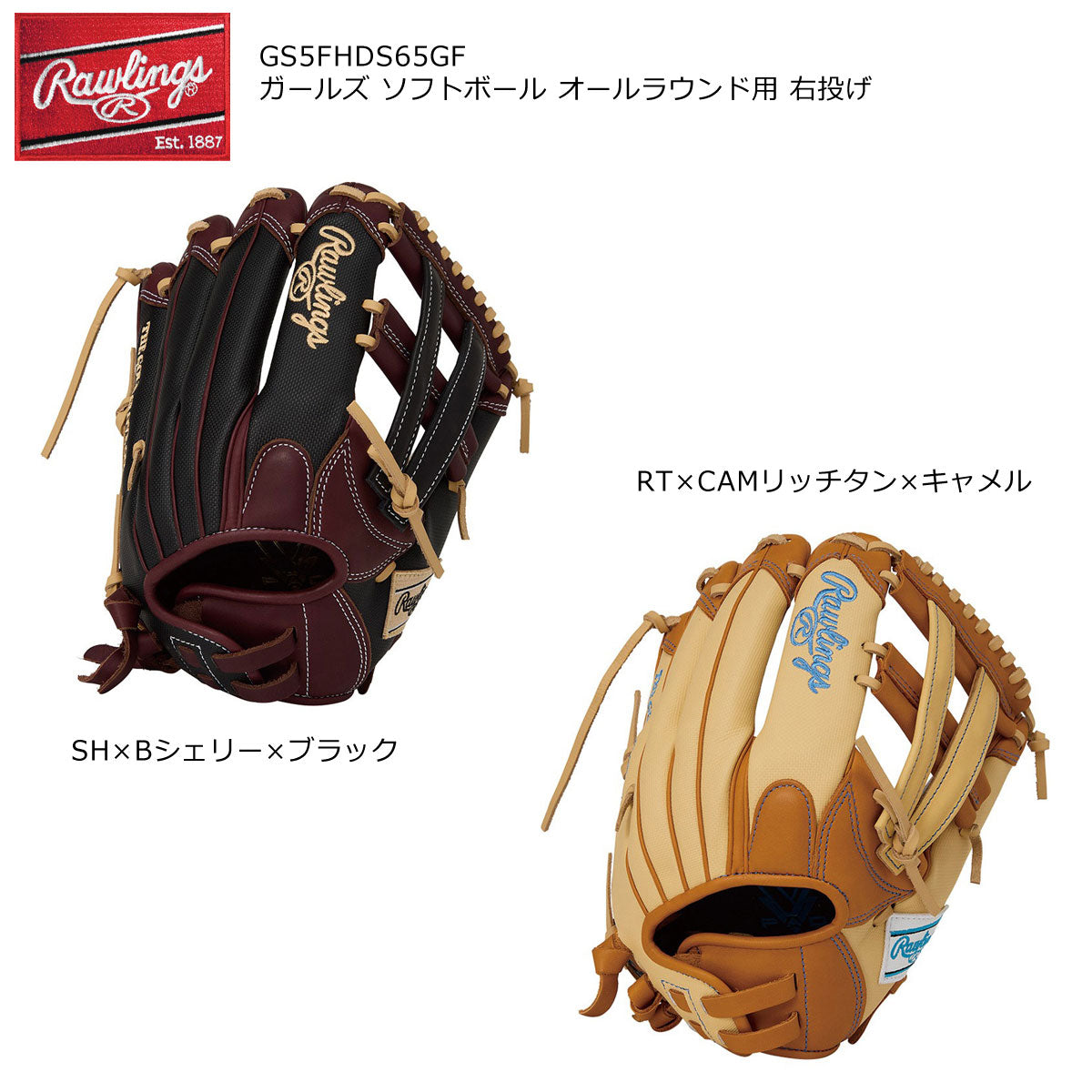 ソフトボール グローブ  HOH DPCOLORS S65GF 女子ソフトオールラウンド用