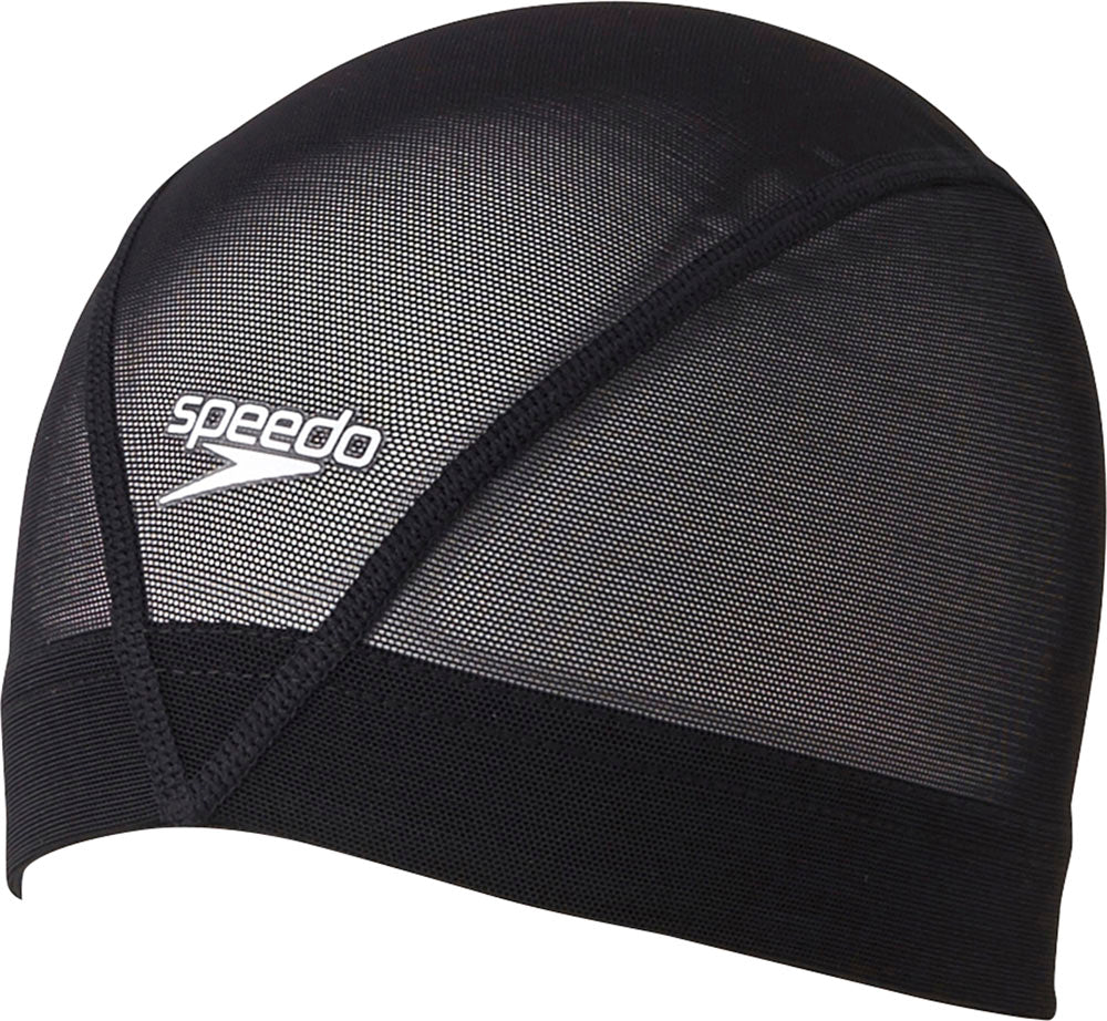 Mesh swim cap for adults. Stays cool and comfortable even during hard training.