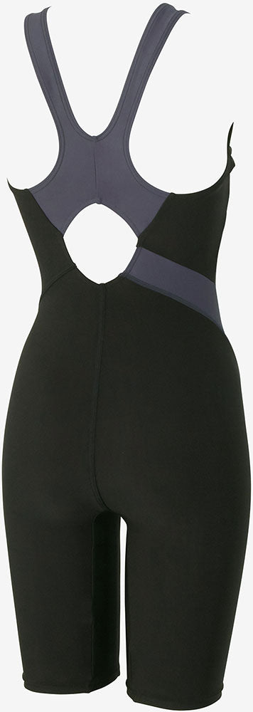 レディース シャドーブーンルースンニースキン フィットネス水着