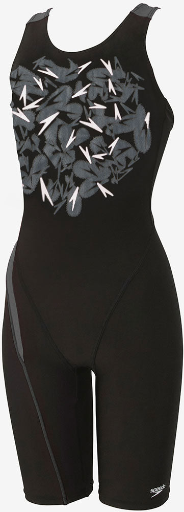 レディース シャドーブーンルースンニースキン フィットネス水着