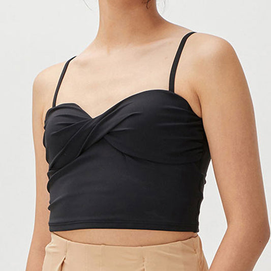 ステイフィットエコクロップドトップ レディース スイムトップス