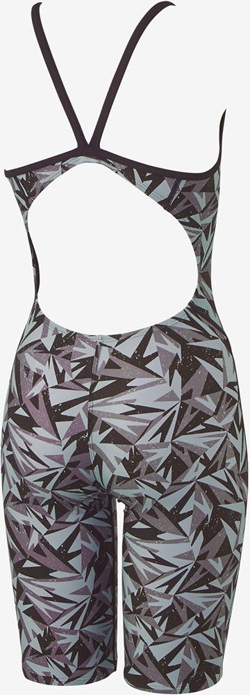 Women's Competitive Swimming Training Swimsuit Boon Camo Turns Kneeskin for Swimming Practice