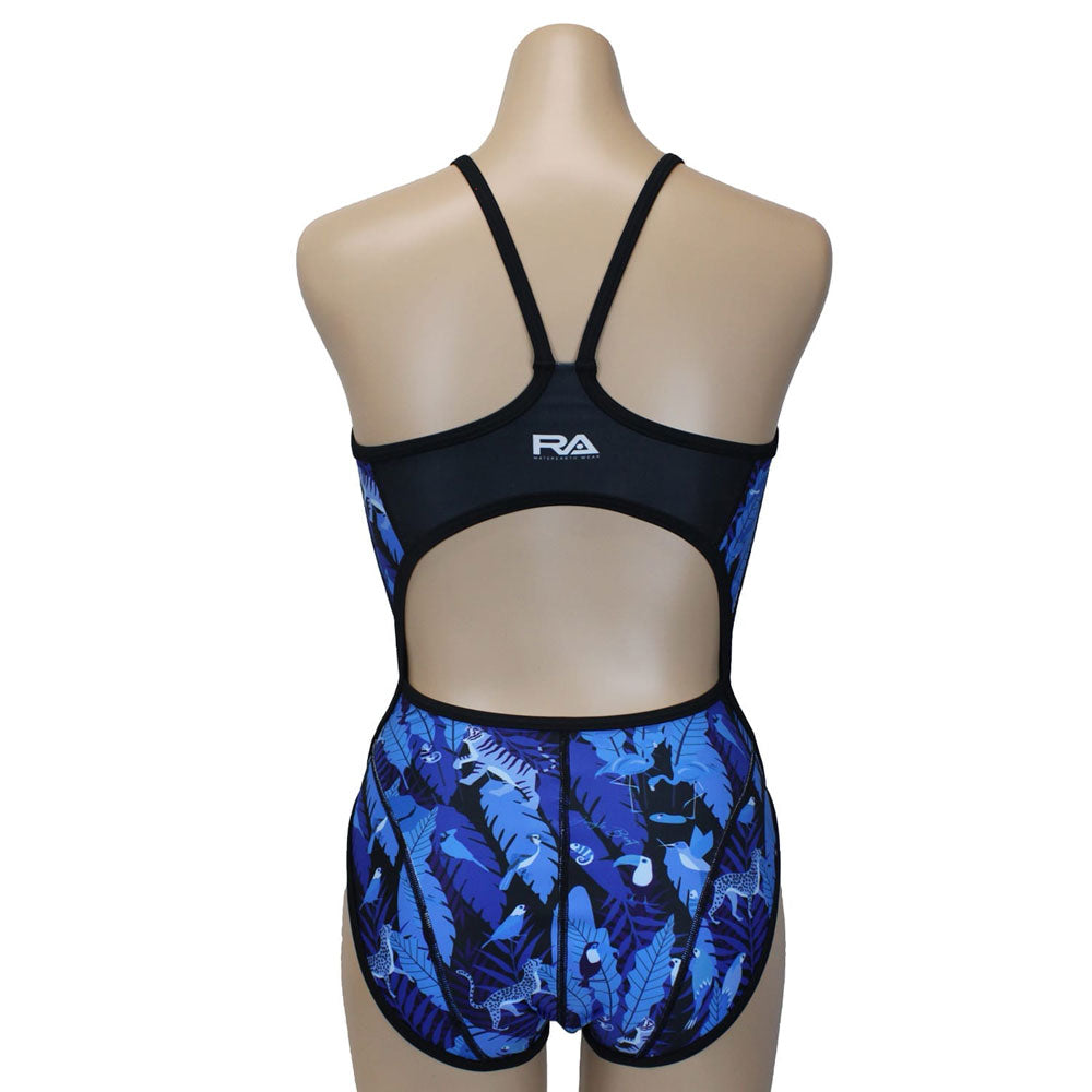 JUNGLE BEAT Women's Competitive Training Swimsuit, Swimming, Practice, Fitness