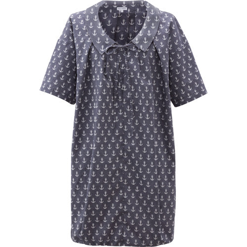 Disposal W ANCHOR P TUNIC Anchor Print Tunic Dress