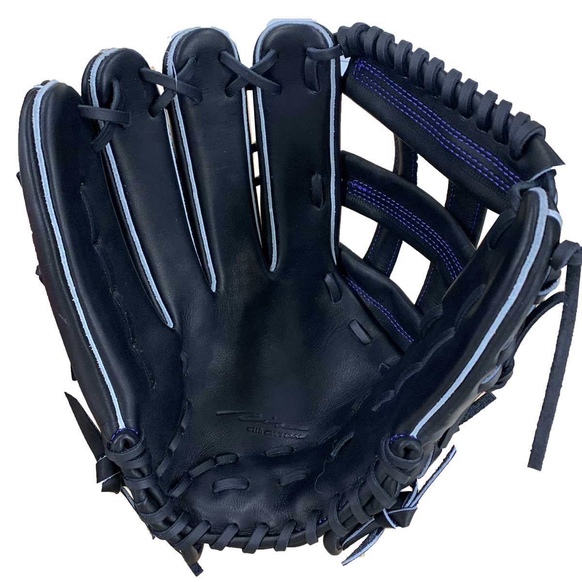 Hardball glove, outfield glove, left-handed, steer, double cross web