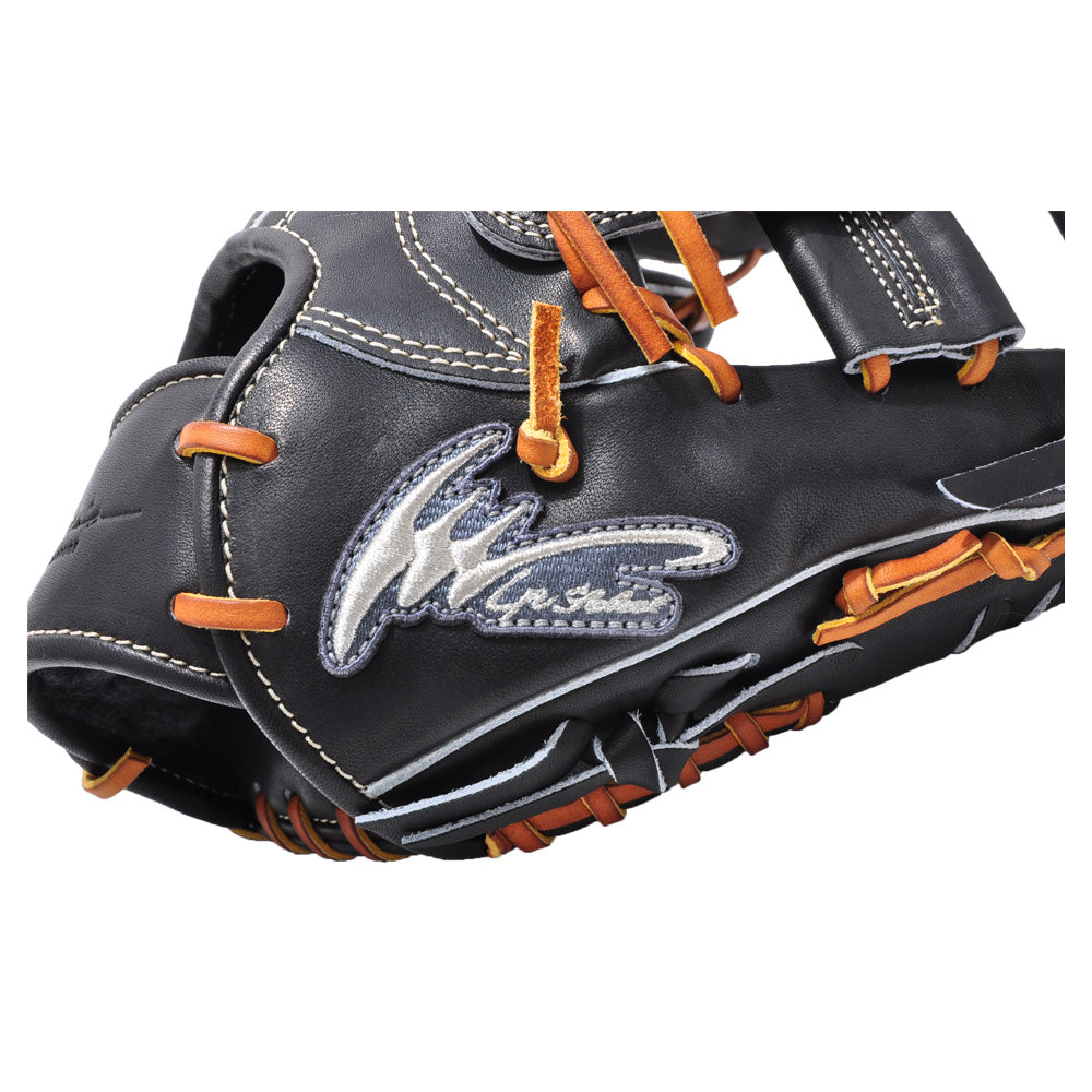 Baseball Glove, Infielder's Glove, Hard-type, Steer Leather, LH, Right-handed, Made in Japan