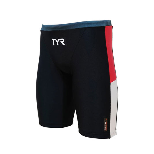 Junior Boys Long Boxer Competition Training Swimwear for Practice