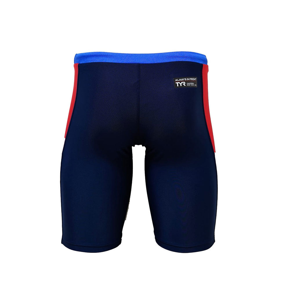 Junior Boys Long Boxer Competition Training Swimwear for Practice