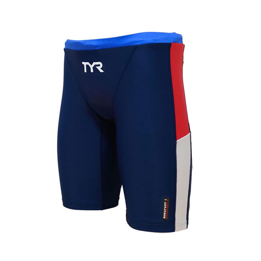 Junior Boys Long Boxer Competition Training Swimwear for Practice