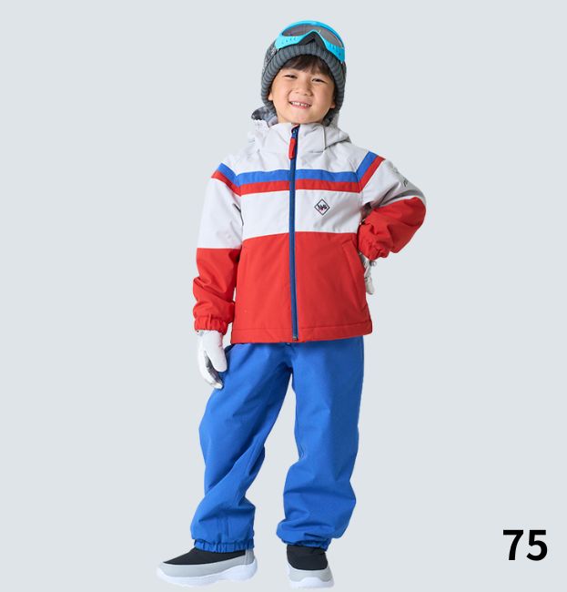 キッズ ジュニア スキーウェア 上下セット 子供用 スノースーツ
