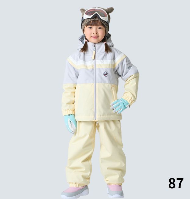 キッズ ジュニア スキーウェア 上下セット 子供用 スノースーツ