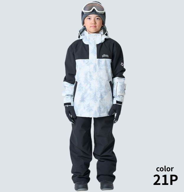 キッズ ジュニア スキーウェア 上下セット 子供用 スノースーツ