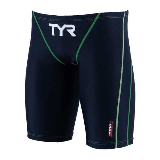 Junior Boys Low Rise Long Boxer Competition Training Swimwear for Practice