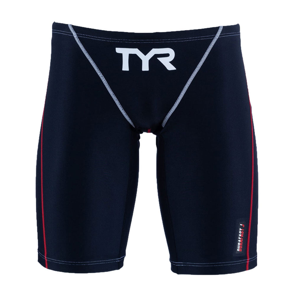 Junior Boys Low Rise Long Boxer Competition Training Swimwear for Practice