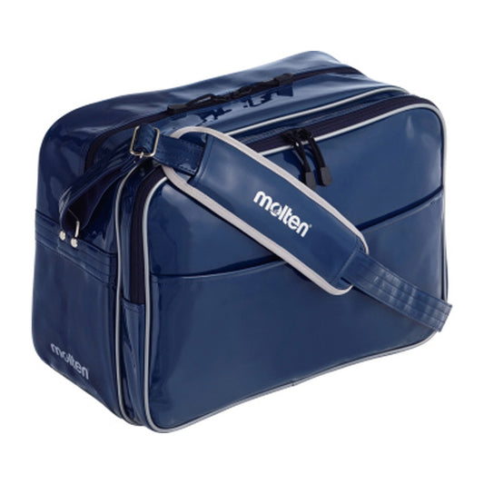 エナメルバッグ Lサイズ スポーツショルダーバッグ ネイビー