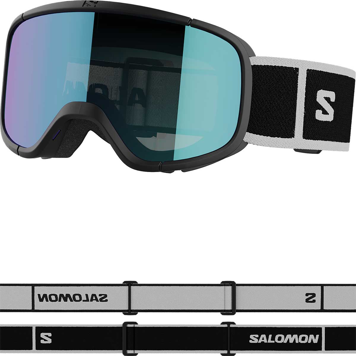 LUMI BLACK/Univ MID BLUE Kids/Junior Snow Goggles