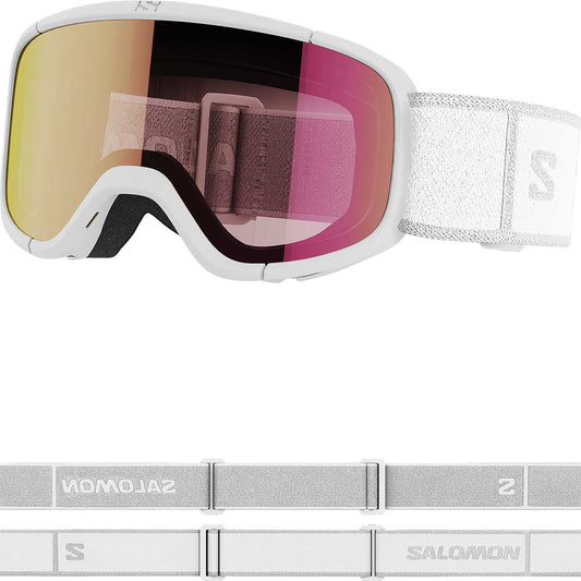 LUMI WHITE/Univ RUBY Kids/Junior Snow Goggles