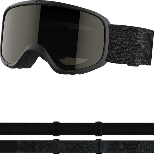 LUMI BLACK GRUNGE/Sol BLACK Kids/Junior Snow Goggles