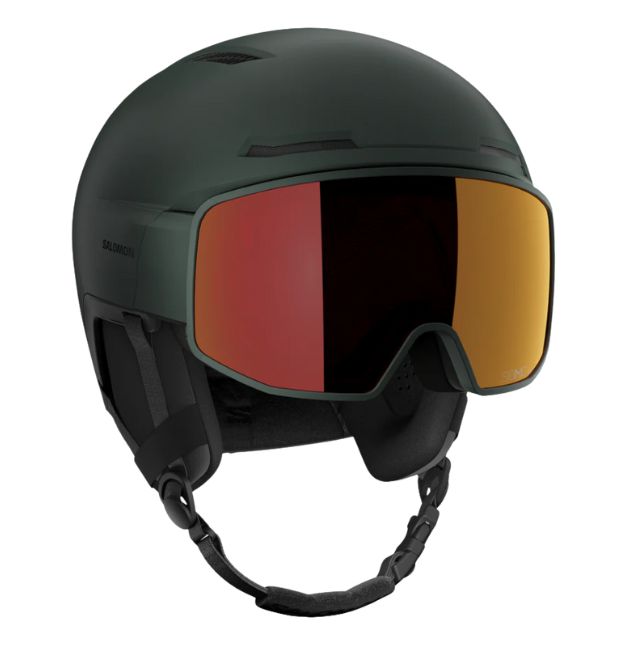 スノーボード ヘルメット 男女兼用 ゴーグル装着 バイザー付き