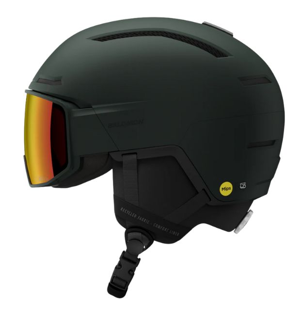 スノーボード ヘルメット 男女兼用 ゴーグル装着 バイザー付き