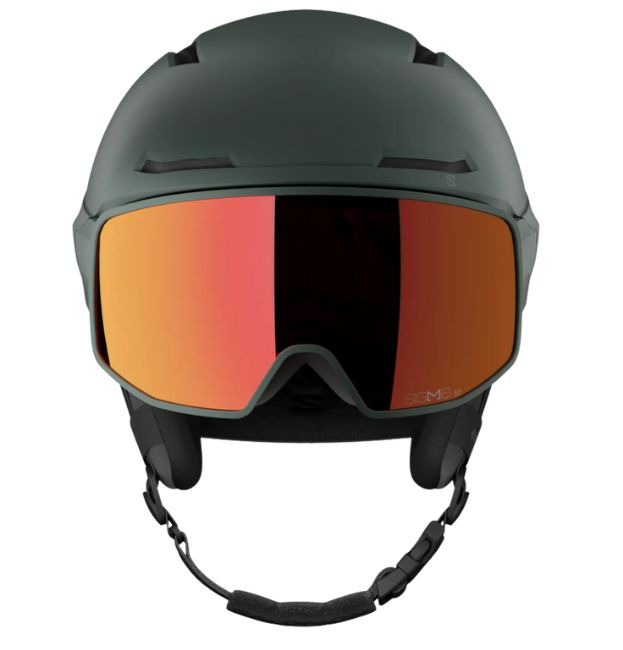 スノーボード ヘルメット 男女兼用 ゴーグル装着 バイザー付き