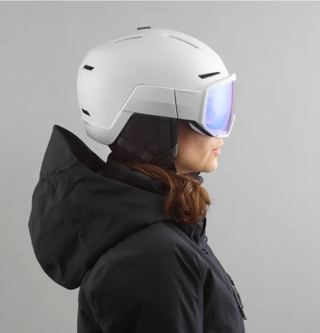 バイザー付き ヘルメット ユニセックス 眼鏡の上から装着可能