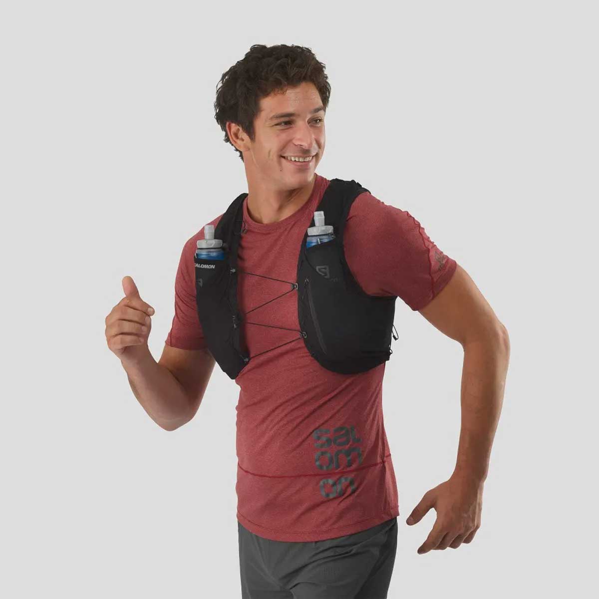 ADV SKIN 5 SET Black Unisex Running Vest with Flask