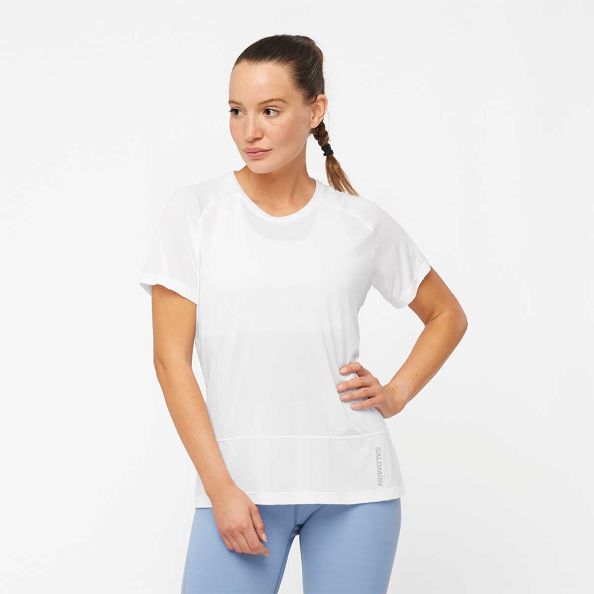 CROSS RUN SS TEE Women's short sleeve short sleeve T-shirt, ultra-lightweight, quick drying