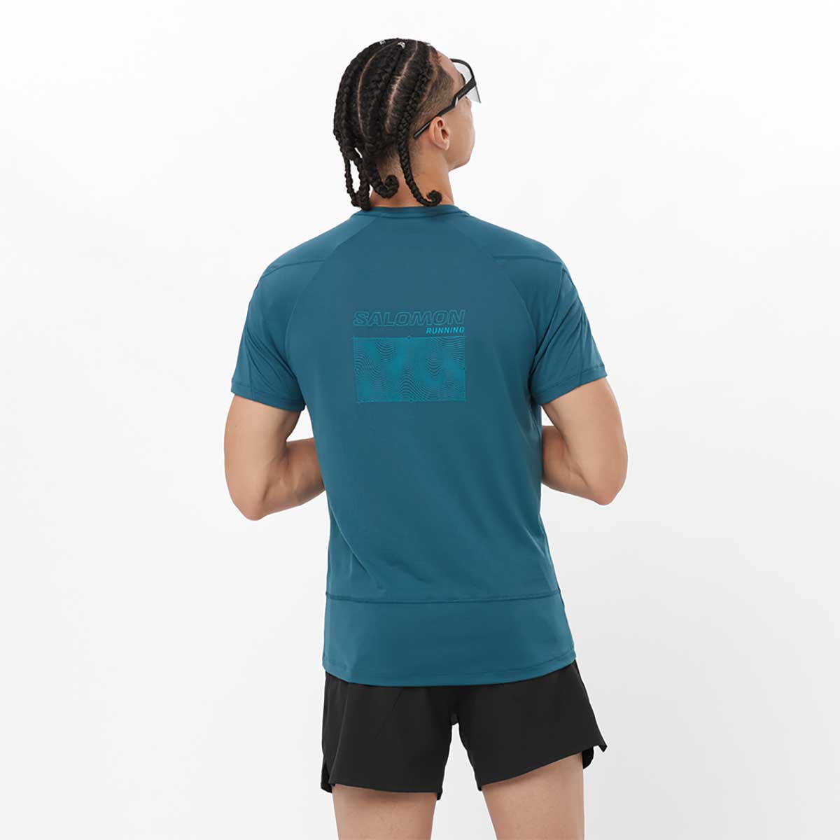 CROSS RUN SS TE Men's Running T-shirt, Short Sleeve, Sort Sleeve