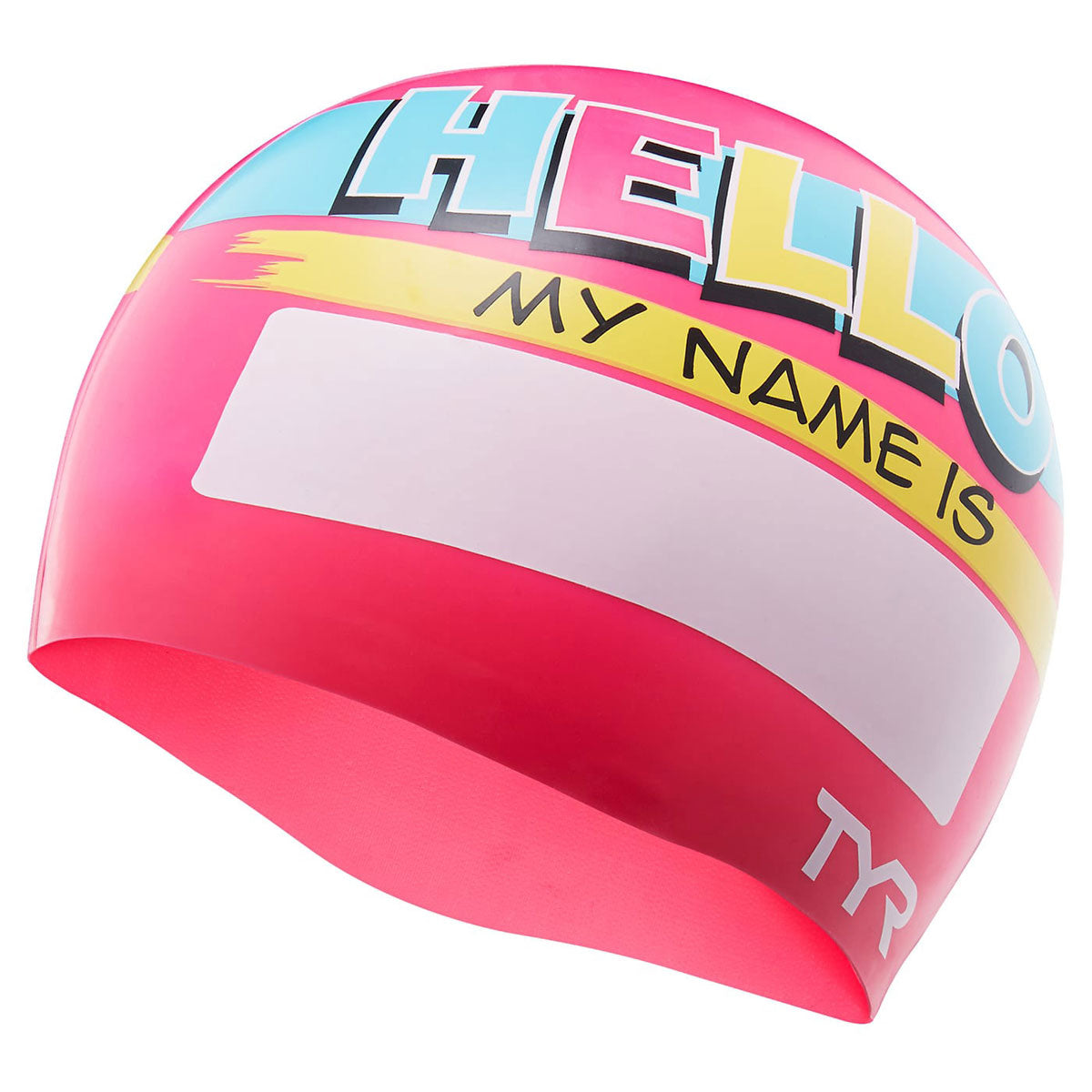 HELLO MY NAME IS JUNIOR SWIM CAP Swim cap Silicone