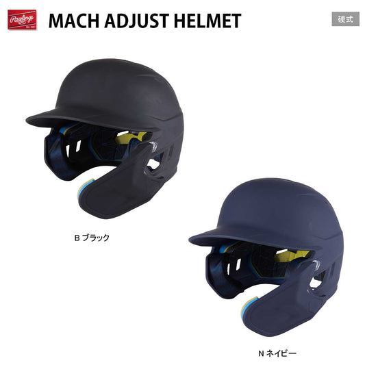 Hardball Baseball Helmet Mach Adjust with Chin Guard Matte Right Handed Batter