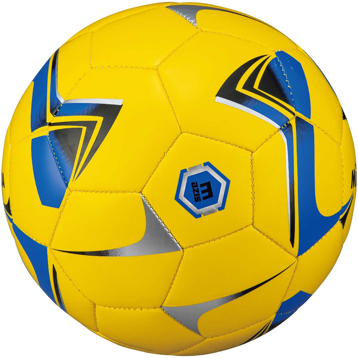 サッカーボール 3号球 レクレーション用 イエロー×ブルー