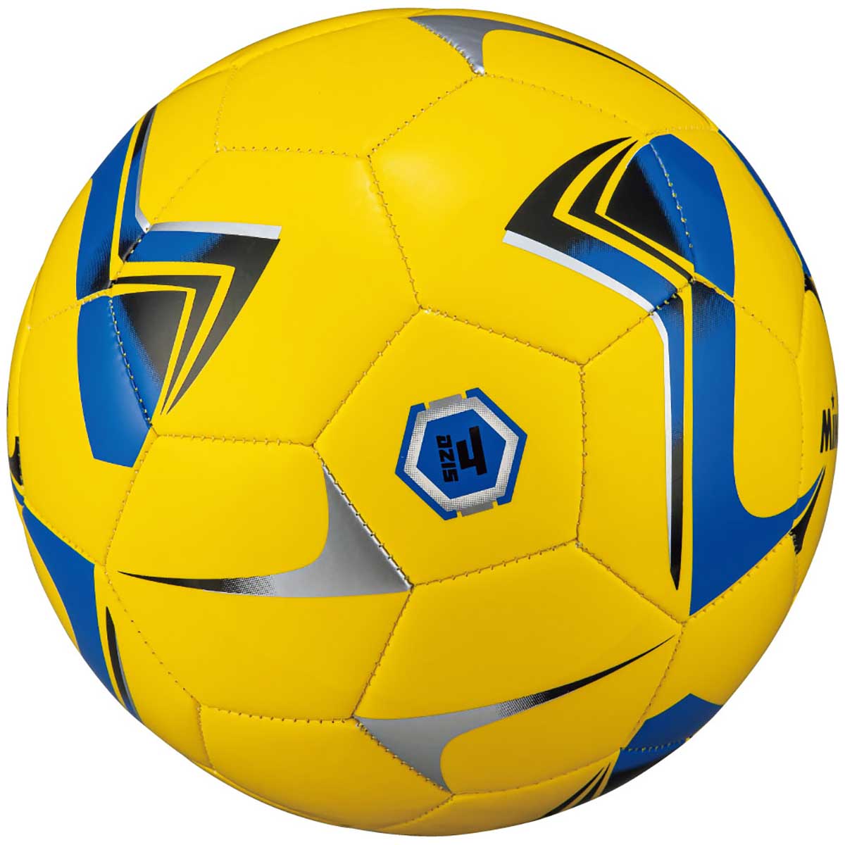 サッカーボール 4号球 レクレーション用 イエロー×ブルー
