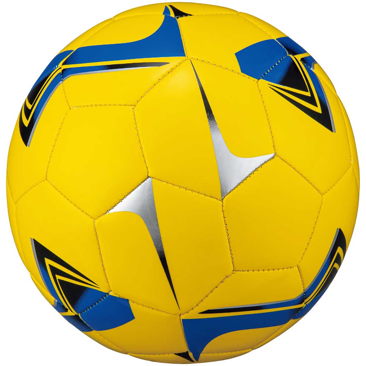 サッカーボール 4号球 レクレーション用 イエロー×ブルー